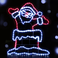 Thumbnail for Jingle Jollys Christmas Lights 101cm Santa 248 LED Decorations