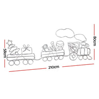 Thumbnail for Jingle Jollys Christmas Lights 210cm Train 631 LED Decorations