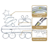 Thumbnail for Jingle Jollys Christmas Lights 210cm Train 631 LED Decorations