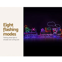 Thumbnail for Jingle Jollys Christmas Lights 210cm Train 631 LED Decorations