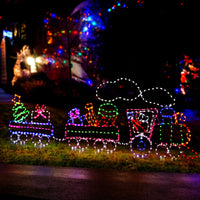 Thumbnail for Jingle Jollys Christmas Lights 210cm Train 631 LED Decorations