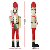 Thumbnail for Jingle Jollys Christmas Lights 170cm Nutcracker 180 LED Fairy Light Decorations