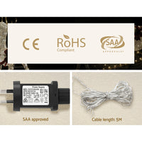 Thumbnail for Jingle Jollys Christmas Lights 170cm Nutcracker 180 LED Fairy Light Decorations