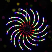 Thumbnail for Jingle Jollys Christmas Lights 50cm Spin 128 LED Decorations