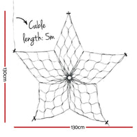 Thumbnail for Jingle Jollys Christmas Lights 130cm Snow 130 LED Decorations