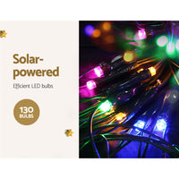 Thumbnail for Jingle Jollys Christmas Lights 130cm Snow 130 LED Decorations