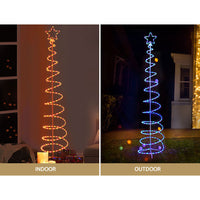 Thumbnail for Jingle Jollys Solar Christmas Tree 2.4m Motif Lights 8 Modes Multi Colour