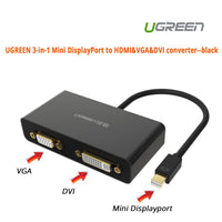 Thumbnail for UGREEN 3-in-1 Mini DisplayPort to HDMI&VGA&DVI converter - black (10440)