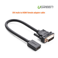 Thumbnail for UGREEN DVI male to HDMI female adapter cable (20118)