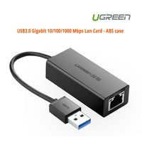 Thumbnail for UGREEN USB3.0 Gigabit 10/100/1000 Mbps Network Adapter (20256)