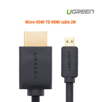 Thumbnail for UGREEN Micro HDMI TO HDMI cable 2M (30103)