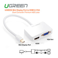 Thumbnail for UGreen Mini Display Port to HDMI & VGA Dual Converter Premium ABS case (10427 )