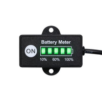 Thumbnail for 12 Volt LED Dual Battery Monitor Fuel Gauge Meter Digital % Percentage Switch