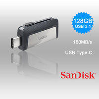 Thumbnail for SANDISK ULTRA 128GB SDDDC2-128G Dual USB Drive Type-C 3.1