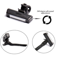 Thumbnail for Set USB Rechargeable LED Bike Front Light headlight lamp Bar rear Tail Wide Beam